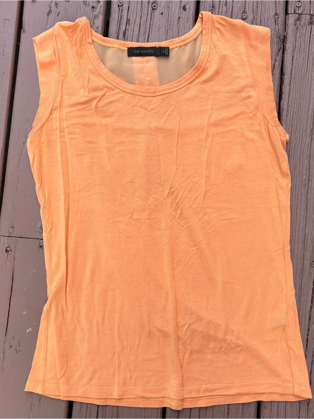 The Limited Y2K Orange Scoop Neck Tank Top Size S